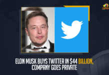 Elon Musk Buys Twitter In $44 Billion, Company Goes Private Elon Musk Buys Twitter In $44 Billion Company Goes Private, Elon Musk Buys Twitter In $44 Billion, Twitter Company Goes Private, Tesla CEO Elon Musk finally sealed deal with Twitter and bought the company for $44 billion, Tesla CEO Elon Musk Musk Buys Twitter In $44 Billion, Twitter will become a privately-held company, Tesla CEO gets Twitter for $44 billion, Tesla CEO Elon Musk clinched a deal to buy Twitter Inc for $44 billion cash, Elon Musk acquires Twitter for $44 billion, Mango News,