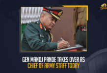 Gen Manoj Pande Takes Over As Chief Of Army Staff Today, General Manoj Pande Takes Charge Today as The 29th Army Chief of India, Manoj Pande Takes Charge Today as The 29th Army Chief of India, 29th Army Chief of India, Army Chief of India, General Manoj Pande Takes Charge Today as Army Chief of India, General Manoj Pande took charge as the 29th Chief of the Army Staff, Lt-general Manoj Pande took charge as The 29th Army Chief of India, Lt-general Manoj Pande, general Manoj Pande, Manoj Pande, Army Chief of India News, Army Chief of India Latest News, Army Chief of India Latest Updates, Army Chief of India Live Updates, Mango News,
