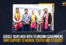 Google Signs MoU With Telangana Government Aims Support To Women Youths And Students, Google Signs MoU With Telangana Government, Google Signs MoU With Telangana Government Aims Support To Women, Google Signs MoU With Telangana Government Aims Support To Youths And Students, Google signed a memorandum of understanding with the Telangana Government, Google Signs MoU With TS Government, TS Government, memorandum of understanding, Google Signs MoU And Joins Hands with Telangana Government, TS Government signs MoU with Google, MoU with Google, Google, Google in collaboration with the Telangana Rashtra Samithi Government, Mango News,