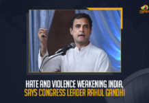 Hate And Violence Weakening India, Says Congress Leader Rahul Gandhi Hate And Violence Weakening India Says Congress Leader Rahul Gandhi, Hate And Violence Weakening India, Congress Leader Rahul Gandhi Says Hate And Violence Weakening India, Hate And Violence, Ram Navami processions, Sri Ram Navami processions, former President of the Indian National Congress, Congress leader Rahul Gandhi, Indian National Congress president, Indian National Congress president Rahul Gandhi, Rahul Gandhi, INC leader Rahul Gandhi, Ram Navami processions Latest News, Ram Navami processions Latest Updates, Ram Navami processions Live Updates, Mango News,