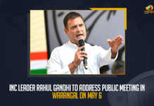 INC Leader Rahul Gandhi To Address Public Meeting In Warangal On May 6 INC Leader Rahul Gandhi To Address Public Meeting In Warangal On May 6 Rahul Gandhi To Address Public Meeting In Warangal, Public Meeting In Warangal, INC Leader Rahul Gandhi To Address Public Meeting, Rahul Gandhi the former President of the INC is scheduled to visit Telangana on the 6th of May, Rahul Gandhi To Visit Telangana Soon Incharge Manickam Tagore Hold Key Meet Today, Congress former president Rahul Gandhi will visit Telangana in the first or second week of May, Rahul Gandhi To Visit Telangana Soon, Congress former president Rahul Gandhi, Congress former president, Rahul Gandhi, Congress former president Rahul Gandhi will visit Telangana, Rahul Gandhi Telangana Tour, Rahul Gandhi Telangana Tour 2 Days, Rahul Gandhi To Visit Telangana State After Eid, Congress former president Rahul Gandhi will visit Telangana on May 6-7, Congress former president Rahul Gandhi to visit Telangana for 2 days in May, Rahul Gandhi likely to tour Telangana State on May 6-7, Rahul Gandhi To Visit Telangana May 6-7, Rahul Gandhi Telangana Tour News, Rahul Gandhi Telangana Tour Latest News, Rahul Gandhi Telangana Tour Latest Updates, Mango News,
