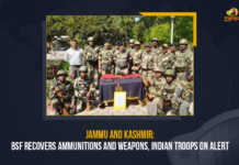 Jammu And Kashmir BSF Recovers Ammunitions And Weapons Indian Troops On Alert, Jammu And Kashmir, BSF Recovers Ammunitions And Weapons, Indian Troops On Alert, Border Security Force Recovers Ammunitions And Weapons, Border Security Force, BSF, BSF recovered a cache of arms and ammunition during a SSO at the International Border of Jammu and Kashmir, International Border of Jammu and Kashmir, Indo-Pak Border, Indo-Pak, Indo-Pak International Border, Pakistan-based terrorists into the Indian territory, Pakistan-based terrorists, Border Security Force Latest News, Border Security Force Latest Updates, Border Security Force Live Updates, Ammunitions And Weapons, Mango News,