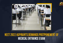 NEET 2022 Aspirants Demands Postponement Of Medical Entrance Exam, National Entrance cum Eligibility Test 2022 aspirants demanded postponement of the medical entrance test, postponement of the medical entrance test, NEET 2022 Aspirants, NEET 2022 Aspirants Demands Postponement National Entrance cum Eligibility Test 2022, National Entrance cum Eligibility Test 2022, NEET 2022, National Test Agency, NTA Announces Revised Dates For NEET 2022 Exams Details Here, NEET 2022 Exams Dates, NEET 2022 Revised Exams Dates, NEET UG 2022 will be conducted on July 17, NEET 2022 date announced, NEET 2022 Exam On July 17, NEET 2022 updates, NEET 2022 Latest News, NEET 2022 Latest updates, NTA Announces Revised Dates For NEET 2022, National Testing Agency once again revised the dates for the 2022 National Eligibility Entrance Test, National Testing Agency, National Eligibility Entrance Test, #PostponeNEET UG 2022, #RescheduleNEET2022, #NTA, Mango News,