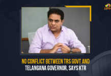 No Conflict Between TRS Govt And Telangana Governor Says KTR, No Conflict Between TRS Govt And Telangana Governor, Minister KTR Says No Conflict Between TRS Govt And Telangana Governor, Telangana Governor Meets Union Minister Amit Shah Discusses Welfare Work, Telangana Governor Meets Union Minister Amit Shah, Union Minister Amit Shah, Union Minister, Amit Shah, Telangana Governor Tamilisai Soundararajan, Governor Tamilisai Soundararajan, Telangana Governor, Tamilisai Soundararajan, Telangana Governor Tamilisai, Telangana and Puducherry Governor, Governor Delhi Tour, Telangana Governor Delhi Tour, Telangana Governor Tamilisai Delhi Tour, Tamilisai Soundararajan Delhi Tour, Telangana Governor Delhi Tour Latest News, Telangana Governor Delhi Tour Latest Updates, No Conflict, Telangana Minister KTR, KTR, Minister KTR, KT Rama Rao, Minister of Municipal Administration and Urban Development of Telangana, KT Rama Rao Minister of Municipal Administration and Urban Development of Telangana, KT Rama Rao Information Technology Minister, Mango News,