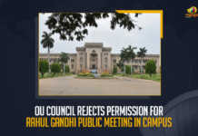 OU Council Rejects Permission For Rahul Gandhi’s Public Meeting In Campus, Osmania University Council rejected permission from Congress seeking Rahul Gandhi's public meeting in the campus, Rahul Gandhi's public meeting in the Osmania University campus, Rahul Gandhi’s Public Meeting In Osmania University, Osmania University rejected Rahul Gandhi's request for a public meeting on the campus, Telangana Pradesh Congress Committee seeking permission for the public meeting, Rahul Gandhi’s visit to the OU, Osmania University, Rahul Gandhi Public Meeting, Rahul Gandhi Public Meeting News, Rahul Gandhi Public Meeting Latest News, Rahul Gandhi Public Meeting Latest Updates, Rahul Gandhi Public Meeting Live Updates, Mango News,