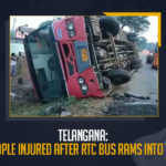 Telangana 10 People Injured After RTC Bus Rams Into Truck, 10 People Injured After RTC Bus Rams Into Truck, unfortunate accident happened near Narketpally in Nalgonda, TSRTC bus rammed into a truck leaving around 10 people severely injured, Telangana State Road Transport Corporation bus rammed into a truck, RTC Bus Rams Into Truck, RTC bus rammed into a truck from behind Around 10 people were severely injured in the misha, RTC Bus, Telangana, Mango News,