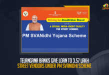 Telangana Banks Give Loan To 3.57 Lakh Street Vendors Under PM SVANidhi Scheme, Telangana Banks Give Loan To 3.57 Lakh Street Vendors, 3.57 Lakh Street Vendors, PM SVANidhi Scheme, Telangana Banks Give Loan To Street Vendors, Loan To Street Vendors, Street Vendors, Prime Minister Street Vendors, PM SVANidhi Yojana for Street Vendor Loan, Street Vendor Loan, PM SVANidhi, PM Street Vendor's AtmaNirbhar Nidhi, Telangana Banks, PM Street Vendor's AtmaNirbhar Nidhi Scheme, PM SVANidhi Scheme News, PM SVANidhi Scheme Latest News, PM SVANidhi Scheme Latest Updates, PM SVANidhi Scheme Live Updates, Mango News,
