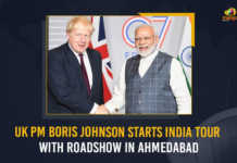 UK PM Boris Johnson Starts India Tour With Roadshow In Ahmedabad, Boris Johnson India visit, PM Boris Johnson Starts India Tour With Roadshow In Ahmedabad, UK PM Boris Johnson to begin two-day India trip, UK PM Boris Johnson Starts India Tour, Boris Johnson would visit Ahmedabad with a roadshow On the first day of the tour, UK PM Boris Johnson two-day Tour In India, British Prime Minister Boris Johnson arrived in Ahmedabad on Thursday morning to start his India visit, British Prime Minister Boris Johnson, British Prime Minister, Prime Minister Boris Johnson, Prime Minister Boris Johnson Tour To India, Prime Minister Boris Johnson 2 Days Tour To India, Boris Johnson India visit News, Boris Johnson India visit Latest News, Boris Johnson India visit Latest Updates, Boris Johnson India visit Live Updates, Mango News,
