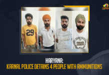 Haryana: Karnal Police Detains 4 People With Ammunitions Haryana Karnal Police Detains 4 People With Ammunitions, Haryana's Karnal police detained four people suspected to be involved with terror groups along with explosives, Karnal Police Detains 4 People With Ammunitions, Detains 4 People With Ammunitions, Ammunitions, Four suspected terrorists were detained with explosives and ammunition from a toll plaza in Haryana's Karnal, 4 Terror Suspects Arrested With Explosives, Bastara toll, Haryana Karnal Police, Haryana Karnal Police News, Haryana Karnal Police Latest News, Haryana Karnal Police Latest Updates, Haryana Karnal Police Live Updates, Mango News,