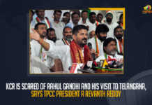 KCR Is Scared Of Rahul Gandhi And His Visit To Telangana Says TPCC President A Revanth Reddy, KCR Is Scared Of Rahul Gandhi And His Visit To Telangana, TPCC President A Revanth Reddy Says KCR Is Scared Of Rahul Gandhi And His Visit To Telangana, Rahul Gandhi And His Visit To Telangana, TPCC President A Revanth Reddy, TPCC President, A Revanth Reddy, Revanth Reddy TPCC President, Rahul Gandhi Visit To Telangana, Rahul Gandhi Tour To Telangana, Rahul Gandhi Tour To Telangana News, Rahul Gandhi Tour To Telangana Latest News, Rahul Gandhi Tour To Telangana Latest Updates, Mango News,