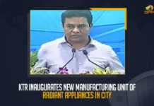 KTR Inaugurates New Manufacturing Unit Of Radiant Appliances In City, Minister KTR Inaugurates Radiant Appliances And Electronics Unit At E City Today, KTR Inaugurates Radiant Appliances And Electronics Unit At E City Today, Minister KTR Inaugurated Radiant Appliances And Electronics Unit At E City Today, Minister KTR Launches Radiant Appliances And Electronics Unit At E City Today, Radiant Appliances And Electronics Unit, Radiant Electronics Unit, Radiant Electronics, Radiant Electronics News, Radiant Electronics Latest News, Radiant Electronics Latest Updates, Radiant Electronics Live Updates, Working President of the Telangana Rashtra Samithi, Telangana Rashtra Samithi Working President, TRS Working President KTR, Telangana Minister KTR, KT Rama Rao, Minister KTR, Minister of Municipal Administration and Urban Development of Telangana, KT Rama Rao Minister of Municipal Administration and Urban Development of Telangana, KT Rama Rao Information Technology Minister, KT Rama Rao MA&UD Minister of Telangana, Mango News,