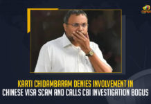 Karti Chidambaram Denies Involvement In Chinese Visa Scam And Calls CBI Investigation Bogus, Chidambaram Denies Involvement In Chinese Visa Scam, Karti Chidambaram Calls CBI Investigation Bogus, CBI Investigation Bogus, Chinese Visa Scam, Karti Chidambaram, Karti Chidambaram Denies Involvement In Chinese Visa Scam, Karti Chidambaram Member of Parliament of the Indian National Congress, MP Karti Chidambaram denied allegations of the Central Bureau of Investigation in the Chinese Visa Scam, allegations of the Central Bureau of Investigation in the Chinese Visa Scam, allegations of the CBI, Central Bureau of Investigation, MP Karti Chidambaram, CBI Investigation, Chinese Visa Scam News, Chinese Visa Scam Latest News, Chinese Visa Scam Latest Updates, Chinese Visa Scam Live Updates, Mango News,