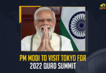 PM Modi To Visit Tokyo For 2022 Quad Summit, 2022 Quad Summit, Quad Summit, Quad Summit 2022, Prime Minister of India is all set to visit Tokyo to attend the 4th Quad Summit on the 24th of May, 4th Quad Summit, Narendra Modi will also hold bilateral meetings with his Japanese, Narendra Modi will also hold bilateral meetings with Australian counterparts, 14th Japan-Indian Annual Summit, Indo-Pacific region, PM Modi Tokyo Tour, PM Modi Tokyo Tour News, PM Modi Tokyo Tour Latest News, PM Modi Tokyo Tour Latest Updates, PM Modi Tokyo Tour Updates, PM Modi, PM Narendra Modi, Narendra Modi, Prime Minister Narendra Modi, Prime Minister Of India, Narendra Modi Prime Minister Of India, Prime Minister Of India Narendra Modi, Mango News,