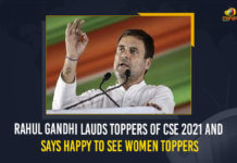 Rahul Gandhi Lauds Toppers Of UPSC 2021 And Says Happy To See Women Toppers, Toppers Of UPSC 2021 And Says Happy To See Women Toppers, Rahul Gandhi Lauds UPSC's Women Toppers, Rahul Gandhi congratulated the toppers and the candidates who cleared the civil services, Civil Service Examination results were declared, Shruti Sharma has topped, Ankita Agarwal who secured the second position, Gamini Singlaco stood at the third spot, results of the 2021 Civil Service Examination were released on the official website of the Union Public Service Commission, results of the 2021 Civil Service Examination were released, official website of the Union Public Service Commission, Union Public Service Commission, Rahul Gandhi, Mango News,
