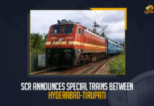 SCR Announces Special Trains Between Hyderabad-Tirupati SCR Announces Special Trains Between Hyderabad-Tirupati, Hyderabad-Tirupati, Tirupati-Hyderabad Special Trains Between Hyderabad-Tirupati, a special train 07298 would run from Tirupati to Kachiguda, a special train 07297 would run between Kachiguda and Tirupati, special trains between Hyderabad and Tirupati, trains allotted for Hyderabad-Tirupati-Hyderabad, South Central Railway Guntur Railway Division, Tirumala Tirupati Devasthanam, Lord Venkateswara temple in Tirupati, Hyderabad, Tirupati, Mango News,