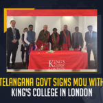 Telangana Govt Signs MoU With King's College In London, The government of Telangana has entered into a Memorandum of Understanding with King's College London, Telangana Govt Signs Memorandum of Understanding With King's College In London, King's College In London, Memorandum of Understanding, Telangana Govt to collaborate in the upcoming Pharma University at Hyderabad Pharma City, Pharma University at Hyderabad Pharma City, Hyderabad Pharma City, Pharma University, MoU was signed in the presence of state Minister for IT and Industries KT Rama Rao, Government of Telangana has entered into an MoU with King's College London, London King's College, Government of Telangana has entered into a Memorandum of Understanding with London King's College, Working President of the Telangana Rashtra Samithi, Telangana Rashtra Samithi Working President, TRS Working President KTR, Telangana Minister KTR, KT Rama Rao, Minister KTR, Minister of Municipal Administration and Urban Development of Telangana, KT Rama Rao Minister of Municipal Administration and Urban Development of Telangana, KT Rama Rao Information Technology Minister, KT Rama Rao MA&UD Minister of Telangana, Mango News, Mango News Telugu,