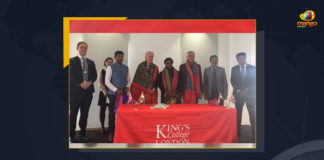 Telangana Govt Signs MoU With King's College In London, The government of Telangana has entered into a Memorandum of Understanding with King's College London, Telangana Govt Signs Memorandum of Understanding With King's College In London, King's College In London, Memorandum of Understanding, Telangana Govt to collaborate in the upcoming Pharma University at Hyderabad Pharma City, Pharma University at Hyderabad Pharma City, Hyderabad Pharma City, Pharma University, MoU was signed in the presence of state Minister for IT and Industries KT Rama Rao, Government of Telangana has entered into an MoU with King's College London, London King's College, Government of Telangana has entered into a Memorandum of Understanding with London King's College, Working President of the Telangana Rashtra Samithi, Telangana Rashtra Samithi Working President, TRS Working President KTR, Telangana Minister KTR, KT Rama Rao, Minister KTR, Minister of Municipal Administration and Urban Development of Telangana, KT Rama Rao Minister of Municipal Administration and Urban Development of Telangana, KT Rama Rao Information Technology Minister, KT Rama Rao MA&UD Minister of Telangana, Mango News, Mango News Telugu,