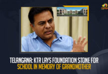 Telangana: KTR Lays Foundation Stone For School In Memory of Grandmother Telangana KTR Lays Foundation Stone For School In Memory of Grandmother, KTR Lays Foundation Stone For School In Memory of Grandmother, Minister KTR Lays Foundation Stone For School In Memory of Grandmother, Telangana Minister KTR Lays Foundation Stone For School In Memory of Grandmother, KTR Lays Foundation Stone For School, Minister KTR laid the foundation stone for foundation for constructing a school building in memory of his grandmother Venkatamma, school building, Minister KTR laid foundation for constructing a school building in memory of his grandmother Venkatamma at Konapur village, Minister KTR will tour Rajanna Sirisilla, KTR will tour Rajanna Sirisilla, Minister KTR Lays Foundation Stone to Govt School Building under Mana Ooru-Mana Badi in Konapur, Telangana Minister KTR Lays Foundation Stone to Govt School Building under Mana Ooru-Mana Badi in Konapur, KTR Lays Foundation Stone to Govt School Building under Mana Ooru-Mana Badi in Konapur, Mana Ooru-Mana Badi in Konapur, Foundation Stone to Govt School Building under Mana Ooru-Mana Badi in Konapur, Govt School Building under Mana Ooru-Mana Badi in Konapur, Mana Ooru-Mana Badi, Govt School Building under Mana Ooru-Mana Badi, Mana Ooru-Mana Badi News, Mana Ooru-Mana Badi Latest News, Mana Ooru-Mana Badi Latest Updates, Mana Ooru-Mana Badi Live Updates, Konapur, Working President of the Telangana Rashtra Samithi, Telangana Rashtra Samithi Working President, TRS Working President KTR, Telangana Minister KTR, KT Rama Rao, Minister KTR, Minister of Municipal Administration and Urban Development of Telangana, KT Rama Rao Minister of Municipal Administration and Urban Development of Telangana, KT Rama Rao Information Technology Minister, KT Rama Rao MA&UD Minister of Telangana, Mango News,