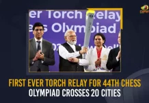 First Ever Torch Relay For 44th Chess Olympiad Crosses 20 Cities In India, Torch Relay For 44th Chess Olympiad Crosses 20 Cities In India, 44th Chess Olympiad Crosses 20 Cities In India, 44th Chess Olympiad, First Ever Torch Relay For 44th Chess Olympiad, First Ever Torch Relay, Prime Minister Narendra Modi launched India's first Torch-Relay for the 44th Chess Olympiad covered the 20 cities, Delhi, Himachal Pradesh, Uttar Pradesh, Punjab, Haryana, 44th Chess Olympiad News, 44th Chess Olympiad Latest News, 44th Chess Olympiad Latest Updates, 44th Chess Olympiad Live Updates, PM Narendra Modi, Narendra Modi, Prime Minister Narendra Modi, Prime Minister Of India, Narendra Modi Prime Minister Of India, Prime Minister Of India Narendra Modi, Mango News,
