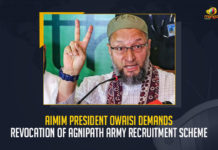 AIMIM President Owaisi Demands Revocation Of Agnipath Army Recruitment Scheme, AIMIM President Demands Revocation Of Agnipath Army Recruitment Scheme, Revocation Of Agnipath Army Recruitment Scheme, Asaduddin Owaisi Demands Revocation Of Agnipath Army Recruitment Scheme, President of the All India Majlis-e-Ittehadul Muslimeen Demands Revocation Of Agnipath Army Recruitment Scheme, AIMIM President Asaduddin Owaisi, AIMIM President Owaisi, Asaduddin Owaisi, AIMIM President, Agnipath Protests Live Updates, Agnipath Issue,Agnipath Protests, Agnipath protests in Telangana, Agnipath Scheme, Agnipath Scheme Updates, Agnipath, Agnipath Protests Highlights, #AgnipathScheme, #AgnipathRecruitmentScheme, #AgnipathSchemeProtest, #Agnipath, Agnipath Army Recruitment Scheme News, Agnipath Army Recruitment Scheme Latest News, Agnipath Army Recruitment Scheme Latest Updates, Agnipath Army Recruitment Scheme Live Updates, Mango News,