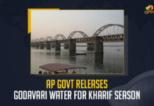 AP Govt Releases Godavari Water For Kharif Season, Govt Releases Godavari Water For Kharif Season, Godavari Water For Kharif Season, YSRCP Govt Releases Godavari Water For Kharif Season, Andhra Pradesh Government released the Godavari water for farmers, Godavari water for farmers, Andhra Pradesh Government, YSRCP Cabinet Ministry released the water for Kharif cultivation, Kharif cultivation, YSRCP Cabinet Ministry, Godavari water would be released to delta canals near Vijeswaram in Nidadavolu Mandal of East Godavari district, Kharif Season, Godavari Water, Mango News,