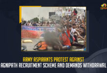 Army Aspirants Protest Against Agnipath Recruitment Scheme And Demands Withdrawal, Army Aspirants Protest Against Agnipath Recruitment Scheme, Agnipath Recruitment Scheme, Army Aspirants Demands Withdrawal, Disappointed with the new Agnipath Recruitment Scheme in Army, Army Aspirants staged a violent protest erupted in Bihar and Uttarakhand, Army Aspirants staged a violent protest erupted in Uttarakhand, Army Aspirants staged a violent protest erupted in Bihar, Army Aspirants staged a violent protest, Army Aspirants violent protest, stone-pelting at Ara railway station, Army Aspirants violent protest News, Army Aspirants violent protest Latest News, Army Aspirants violent protest Latest Updates, Army Aspirants violent protest Live Updates, Mango News,