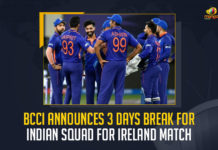 BCCI Announces 3 Days Break For Indian Squad For Ireland Match, 3 Days Break For Indian Squad For Ireland Match, BCCI Announces 3 Days Break, 3 Days Break For Indian Squad, Indian Squad For Ireland Match, 3 Days Break, Indian Squad, Ireland Match, Board of Control for Cricket in India announced a three-day break for Indian squad, BCCI announced a three-day break for Indian squad, Board of Control for Cricket in India, All the players selected for the Ireland T20s are going home for a three-day break, Ireland T20, Ireland T20 Match, 3 Days Break For Indian Squad News, 3 Days Break For Indian Squad Latest News, 3 Days Break For Indian Squad Latest Updates, 3 Days Break For Indian Squad Live Updates, Mango News,