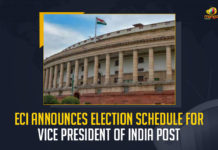 ECI Announces Election Schedule For Vice President of India Post, Election Commission Announces Schedule for Election of Vice President of India Voting on August 6th, Election Commission Of India Announces Schedule for Election of Vice President of India Voting on August 6th, ECI Announces Schedule for Election of Vice President of India Voting on August 6th, Election of Vice President of India Voting on August 6th, Election of Vice President of India, Vice President of India Voting on August 6th, Vice President of India, Election Commission Of India, Vice President of India Voting, Election Commission, Vice-Presidential election to be held on August 6, Vice President elections 2022, 2022 Vice President elections, Vice President elections News, Vice President elections Latest News, Vice President elections Latest Updates, Vice President elections Live Updates, Mango News,