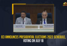 ECI Announces Presidential Elections 2022 Schedule Voting On July 18, Election Commission Announces Schedule for Election of President of India Voting on July 18th, Presidential elections on July 18, EC Announces Schedule for Election of President of India Voting on July 18th, Election of President of India Voting on July 18th, EC announces schedule for presidential polls, presidential polls, Presidential Election 2022, 2022 Presidential Election, ECI Announces Schedule For Presidential Election 2022, Presidential Election, Election Commission, Election of President of India, President of India, Presidential Election News, Presidential Election Latest News, Presidential Election Latest Updates, Presidential Election Live Updates, Mango News,