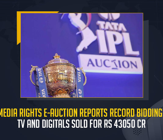IPL Media Rights E-Auction Reports Record Bidding For TV and Digital Sold For Rs 43050 Cr, Indian Premier League has surpassed the English Premier League in terms of per match valuation, IPL Media Rights overall TV and digital rights closed at Rs 43050 crore for 2023-2027 media rights cycle, IPL Media Rights E-Auction Reports Record Bidding For TV and Digital Sold, IPL Media Rights overall TV and digital rights closed at Rs 43050 crore, 2023-2027 media rights cycle, IPL Media Rights TV and digital rights closed, TV and digital rights closed, IPL Media Rights E-Auction, IPL Media Rights E-Auction Reports, Record Bidding For TV and Digital Sold For Rs 43050 Cr, IPL Media Rights, E-Auction Reports, IPL Media Rights Auction, IPL Media TV Rights, IPL Media Digital Rights, IPL TV and digital Media rights sold, IPL Media Rights E-Auction closed, IPL Media Rights Auction News, IPL Media Rights Auction Latest News, IPL Media Rights Auction Latest Updates, IPL Media Rights Auction Live Updates, Mango News,