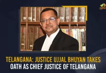 Telangana Justice Ujjal Bhuyan Takes Oath As Chief Justice Of Telangana, Justice Ujjal Bhuyan Takes Oath As Chief Justice Of Telangana, Ujjal Bhuyan Takes Oath As Chief Justice Of Telangana, Chief Justice Of Telangana, Telangana Chief Justice, Telangana Justice Ujjal Bhuyan, Justice Ujjal Bhuyan, Ujjal Bhuyan, Justice Ujjal Bhuyan took oath as the Chief Justice of Telangana on the 28th of June Mango News,