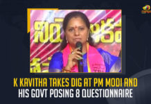 K Kavitha Takes Dig At PM Modi And His Govt Posing 8 Questions, TRS MLC Kavitha Asked 8 Questions to PM Modi Government on Completion of 8 Years Rule, TRS MLC Kavitha Asked 8 Questions to Prime Minister Narendra Modi Government on Completion of 8 Years Rule, MLC Kavitha Asked 8 Questions to PM Modi Government on Completion of 8 Years Rule, TRS MLC Kavitha Asked 8 Questions to PM Modi Government, PM Modi Government on Completion of 8 Years Rule, TRS MLC Kavitha, MLC Kavitha, 8 Questions to PM Modi Government, PM Modi Government, 8 Questions, 8 Years Rule, PM Narendra Modi, Narendra Modi, Prime Minister Narendra Modi, Prime Minister Of India, Narendra Modi Prime Minister Of India, Prime Minister Of India Narendra Modi, Mango News,
