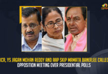 KCR YS Jagan Mohan Reddy And AAP Skip Mamata Banerjee Called Opposition Meeting Over Presidential Polls, YS Jagan Mohan Reddy And AAP Skip Mamata Banerjee Called Opposition Meeting Over Presidential Polls, CM KCR And AAP Skip Mamata Banerjee Called Opposition Meeting Over Presidential Polls, Telangana CM KCR Skip Mamata Banerjee Called Opposition Meeting Over Presidential Polls, AP CM YS Jagan Mohan Reddy Skip Mamata Banerjee Called Opposition Meeting Over Presidential Polls, YS Jagan Mohan Reddy Skip Mamata Banerjee Called Opposition Meeting Over Presidential Polls, Mamata Banerjee's Meet Over Presidential Poll Strategy at Delhi Today, Presidential Poll Strategy at Delhi Today, Presidential Poll Strategy, Telangana CM KCR, WB CM Mamata Banerjee, CM Mamata Banerjee, Mamata Banerjee, West Bengal CM Mamata Banerjee, Presidential Poll Strategy News, Presidential Poll Strategy Latest News, Presidential Poll Strategy Latest Updates, Presidential Poll Strategy Live Updates, Mango News,