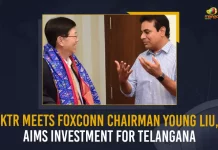 KTR Meets Foxconn Chairman Young Liu Aims Investment For Telangana, Aims Investment For Telangana, KTR Meets Foxconn Chairman Young Liu, Minister KTR Meets Foxconn Chairman Young Liu, Telangana Minister KTR Meets Foxconn Chairman Young Liu, Foxconn Chairman Young Liu, Young Liu, Foxconn Chairman, Investment For Telangana, Minister KTR Meets Foxconn Chairman, KTR Meets Foxconn Chairman News, KTR Meets Foxconn Chairman Latest News, KTR Meets Foxconn Chairman Latest Updates, KTR Meets Foxconn Chairman Live Updates, Working President of the Telangana Rashtra Samithi, Telangana Rashtra Samithi Working President, TRS Working President KTR, Telangana Minister KTR, KT Rama Rao, Minister KTR, Minister of Municipal Administration and Urban Development of Telangana, KT Rama Rao Minister of Municipal Administration and Urban Development of Telangana, KT Rama Rao Information Technology Minister, KT Rama Rao MA&UD Minister of Telangana, Mango News,