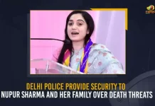 Delhi Police Provide Security To Nupur Sharma And Her Family Over Death Threats, Police Provide Security To Nupur Sharma And Her Family Over Death Threats, former Bharatiya Janata Party Spokesperson Nupur Sharma and her family have been provided police security amid repeated threats, Delhi Police registered a case against unknown persons for allegedly sending death and rape threats to Nupur Sharma, former Bharatiya Janata Party Spokesperson Nupur Sharma, EX-Bharatiya Janata Party Spokesperson Nupur Sharma, Bharatiya Janata Party Spokesperson Nupur Sharma, BJP Spokesperson Nupur Sharma, Nupur Sharma, Mohammed Prophet remark, Nupur Sharma’s remark has created a rage amongst people worldwide, Mohammed Prophet remark News, Mohammed Prophet remark Latest News, Mohammed Prophet remark Latest Updates, Mohammed Prophet remark Live Updates, Mango News,