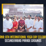 Telangana 8th International Yoga Day Celebrated At Secunderabad Parade Grounds, Hyderabad Vice President Venkaiah Naidu and Union Minister Kishan Reddy Attends Yoga Day Celebrations at Parade Grounds, Hyderabad Vice President Venkaiah Naidu Attends Yoga Day Celebrations at Parade Grounds, Union Minister Kishan Reddy Attends Yoga Day Celebrations at Parade Grounds, Yoga Day Celebrations at Parade Grounds, Parade Grounds, Yoga Day Celebrations, Hyderabad Vice President Venkaiah Naidu, Vice President Venkaiah Naidu, Hyderabad Vice President, Venkaiah Naidu, Union Minister Kishan Reddy, Minister Kishan Reddy, Kishan Reddy, Yoga Day Celebrations News, Yoga Day Celebrations Latest News, Yoga Day Celebrations Latest Updates, Yoga Day Celebrations Live Updates, Mango News,