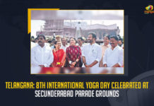 Telangana 8th International Yoga Day Celebrated At Secunderabad Parade Grounds, Hyderabad Vice President Venkaiah Naidu and Union Minister Kishan Reddy Attends Yoga Day Celebrations at Parade Grounds, Hyderabad Vice President Venkaiah Naidu Attends Yoga Day Celebrations at Parade Grounds, Union Minister Kishan Reddy Attends Yoga Day Celebrations at Parade Grounds, Yoga Day Celebrations at Parade Grounds, Parade Grounds, Yoga Day Celebrations, Hyderabad Vice President Venkaiah Naidu, Vice President Venkaiah Naidu, Hyderabad Vice President, Venkaiah Naidu, Union Minister Kishan Reddy, Minister Kishan Reddy, Kishan Reddy, Yoga Day Celebrations News, Yoga Day Celebrations Latest News, Yoga Day Celebrations Latest Updates, Yoga Day Celebrations Live Updates, Mango News,