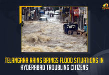 Telangana Rains Brings Flood Situations In Hyderabad Troubling Citizens, Rains Brings Flood Situations In Hyderabad Troubling Citizens, Several regions of Hyderabad witnessed flood like situation, Hyderabad witnessed flood like situation, southwest monsoon entered Telangana on Tuesday 14th of June, southwest monsoon, Flood Situations In Hyderabad, Flood Situations, Chandrayangutta recorded a maximum rainfall of 54.3mm, Rajendranagar witnessed 40mm of rain, Falaknuma witnessed 40mm of rain, southwest monsoon News, southwest monsoon Latest News, southwest monsoon Latest Updates, southwest monsoon Live Updates, Mango News,