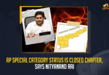 AP Special Category Status Is Closed Chaper Says Nityanand Rai, Minister of State For Home Affairs Nityanand Rai Gives Written Reply on Special Status To Andhra Pradesh in Lok Sabha, Home Affairs Nityanand Rai Gives Written Reply on Special Status To Andhra Pradesh in Lok Sabha, Written Reply on Special Status To Andhra Pradesh in Lok Sabha, Special Status To Andhra Pradesh, Special Status To AP, Minister of State For Home Affairs Nityanand Rai, Nityanand Rai Gives Written Reply on Special Status To Andhra Pradesh in Lok Sabha, minister of state for home nityanand rai, State Home Affairs Minister Nityanand Rai, Home Affairs Minister Nityanand Rai, State Home Affairs Minister, Minister Nityanand Rai, Nityanand Rai, AP Special Status News, AP Special Status Latest News, AP Special Status Latest Updates, AP Special Status Live Updates, Mango News,