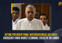 Acting President Ranil Wickremesinghe Declares Emergency Amid Worst Economic Crisis In Sri Lanka, Worst Economic Crisis In Sri Lanka, Acting President Ranil Wickremesinghe Declares Emergency, Ranil Wickremesinghe Declares Emergency, Emergency In Sri Lanka, Sri Lanka Worst Economic Crisis, Sri Lanka Economic Crisis, Sri Lanka's Prime Minister Ranil Wickremesinghe, Prime Minister Ranil Wickremesinghe, Sri Lanka Acting President Ranil Wickremesinghe, President Ranil Wickremesinghe, Sri Lanka Acting President, Ranil Wickremesinghe, Economic Crisis, Sri Lanka Economic Crisis News, Sri Lanka Economic Crisis Latest News, Sri Lanka Economic Crisis Latest Updates, Sri Lanka Economic Crisis Live Updates, Mango News,