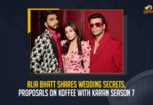 Alia Bhatt And Ranveer Singh Share Wedding Secrets Proposals On Koffee With Karan Season 7, Alia Bhatt And Ranveer Singh Share Proposals On Koffee With Karan Season 7, Alia Bhatt And Ranveer Singh Share Wedding Secrets On Koffee With Karan Season 7, Koffee With Karan Season 7, Alia Bhatt And Ranveer Singh, Ranveer Singh And Alia Bhatt, Power packed entertainment episode of Koffee With Karan Season 7, Alia Bhatt and Ranveer Singh with chatty vibes And inside secrets, producer and director Karan Johar, director Karan Johar, producer Karan Johar, Alia Bhatt revealed her proposal to husband Ranbir Kapoor, Ranveer Singh shared some secrets, Alia Bhatt revealed her dreamy wedding proposal to Ranbir Kapoor, Koffee With Karan Season 7 News, Koffee With Karan Season 7 Latest News, Koffee With Karan Season 7 Latest Updates, Koffee With Karan Season 7 Live Updates, Mango News,