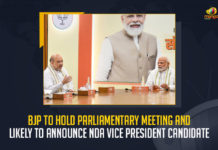 Bharatiya Janata Party is likely to finalise its candidate for the vice presidential post, BJP is likely to finalise its candidate for the vice presidential post, BJP To Hold Parliamentary Meeting And Announce NDA Vice President Candidate, BJP To Announce NDA Vice President Candidate, NDA Vice President Candidate, Vice President Candidate, BJP To Hold Parliamentary Meeting, BJP Parliamentary Meeting, Parliamentary Meeting, BJP hold its parliamentary board meet, BJP Parliamentary Meeting chaired by Prime Minister Narendra Modi, Prime Minister Narendra Modi, National Democratic Alliance candidate for the Vice Presidential election post, National Democratic Alliance, Vice Presidential election, Vice Presidential election 2022, 2022 Vice Presidential election, Vice Presidential elections Was scheduled in August, Vice Presidential elections News, Vice Presidential elections Latest News, Vice Presidential elections Latest Updates, Vice Presidential elections Live Updates, Mango News,
