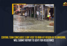 Central Team Concludes 3 Day Visit To Rain Hit Region In Telanagana Will Submit Report To Govt For Assistance, Central Team Will Submit Report To Govt For Assistance, Central Team Concludes 3 Day Visit To Rain Hit Region In Telanagana, Rain Hit Region In Telanagana, Central Team Concludes 3 Day Visit To Telanagana Rain Hit Regions, Telanagana Rain Hit Regions, Somesh Kumar Chief Secretary of Telangana briefed the Central team, Telangana Chief Secretary Somesh Kumar briefed the Central team, Chief Secretary Somesh Kumar, Telangana Chief Secretary, Somesh Kumar, Union Home Ministry Team News, Union Home Ministry Team Latest News, Union Home Ministry Team Latest Updates, Union Home Ministry Team Live Updates, Mango News,