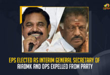 EPS Elected As Interim General Secretary Of AIADMK And OPS Expelled From Party, EPS Elected As Interim General Secretary Of AIADMK, OPS Expelled EPS From Party, AIADMK elected Edappadi K Palaniswami its interim general secretary and expelled O Panneerselvam from the primary membership, AIADMK expelled O Panneerselvam from the primary membership, AIADMK elected Edappadi K Palaniswami its interim general secretary, Edappadi K Palaniswami AS AIADMK interim general secretary, AIADMK interim general secretary, All India Anna Dravida Munnetra Kazhagam, Revenue authorities have sealed the AIADMK headquarters, interim general secretary, AIADMK interim general secretary News, AIADMK interim general secretary Latest News, AIADMK interim general secretary Latest Updates, AIADMK interim general secretary Live Updates, Mango News,