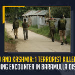 Jammu And Kashmir 1 Terrorist Killed In An Ongoing Encounter In Baramulla District, 1 Terrorist Killed In An Ongoing Encounter In Baramulla District, 1 terrorist killed in encounter in Jammu And Kashmir Baramulla district, Jammu And Kashmir Baramulla district, 1 terrorist killed in encounter, Terrorist Killed In Encounter In Baramulla district, Jammu And Kashmir One Terrorist killed in Baramulla encounter, Baramulla encounter, Jammu And Kashmir, encounter broke out between the Jammu and Kashmir security forces and militants, Jammu and Kashmir security forces, Baramulla encounter News, Baramulla encounter Latest News, Baramulla encounter Latest Updates, Baramulla encounter Live Updates, Mango News,