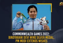 Commonwealth Games 2022 Bindyarani Devi Wins Silver Medal PM Modi Extends Wishes, Bindyarani Devi Wins Silver Medal In Commonwealth Games 2022 PM Modi Extends Wishes, Bindyarani Devi Wins Silver Medal In CWG 2022, Commonwealth Games-2022 Bindyarani Devi Clinches Silver Medal For India in Weightlifting, Silver Medal in Weightlifting, Weightlifter Bindyarani Devi, Silver Medal in Commonwealth Games-2022, Commonwealth Games-2022, Birmingham Commonwealth Games 2022, 2022 Birmingham Commonwealth Games, Birmingham Commonwealth Games, Commonwealth Games, Birmingham Alexander Stadium, Commonwealth Games 2022 sports, Birmingham Commonwealth Games 2022 News, Birmingham Commonwealth Games 2022 Latest News, Birmingham Commonwealth Games 2022 Latest Updates, Birmingham Commonwealth Games 2022 Live Updates, Mango News,