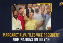 Margaret Alva Files Vice President Nominations On July 19, Vice Presidential Elections-2022 Opposition Candidate Margaret Alva Files her Nomination Today, Opposition Candidate Margaret Alva Files her Nomination Today, Indian vice-presidential election 2022, Margaret Alva Files her Nomination Today, Opposition Candidate Margaret Alva Files her Nomination, Opposition Candidate Margaret Alva, Margaret Alva, Vice Presidential Elections-2022, 2022 Vice Presidential Elections, Vice Presidential Elections, Vice Presidential Elections-2022 News, Vice Presidential Elections-2022 Latest News, Vice Presidential Elections-2022 Latest Updates, Vice Presidential Elections-2022 Live Updates, Mango News,