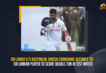Sri Lanka V/S Australia Dinesh Chandimal Becomes 1st Sri Lankan Player To Score Double Ton In Test Match, Dinesh Chandimal Becomes 1st Sri Lankan Player To Score Double Ton In Test Match, 1st Sri Lankan Player To Score Double Ton In Test Match, Dinesh Chandimal To Score Double Ton In Test Match, Double Ton In Test Match, Sri Lanka V/S Australia Test Match, Sri Lanka V/S Australia, Sri Lankan cricketer Dinesh Chandimal scored an unbeaten 206 runs, second Test match between Sri Lanka and Australia, Sri Lanka squad had their second-highest total in a Test innings against Australia, Sri Lanka V/S Australia 2nd Test Match, Sri Lanka V/S Australia 2nd Test Match News, Sri Lanka V/S Australia 2nd Test Match Latest News, Sri Lanka V/S Australia 2nd Test Match Latest Updates, Sri Lanka V/S Australia 2nd Test Match Live Updates, Mango News,