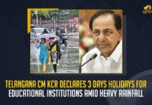Telangana CM KCR Declares 3 Days Holidays For Educational Institutions Amid Heavy Rainfall, CM KCR Announced 3 Days Holidays All Educational Institutions In the Wake of Heavy Rains, Telangana CM KCR Announced 3 Days Holidays All Educational Institutions In the Wake of Heavy Rains, KCR Announced 3 Days Holidays All Educational Institutions In the Wake of Heavy Rains, 3 Days Holidays All Educational Institutions In the Wake of Heavy Rains, 3 Days Holidays To All Educational Institutions, Heavy Rains In Telangana, Telangana Heavy Rains, Heavy Rains, All Educational Institutions, Holidays To All Educational Institutions, 3 Days Holidays To All Educational Institutions News, 3 Days Holidays To All Educational Institutions Latest News, 3 Days Holidays To All Educational Institutions Latest Updates, 3 Days Holidays To All Educational Institutions Live Updates, Telangana CM KCR Challenges BJP, Telangana CM KCR, K Chandrashekar Rao, Chief minister of Telangana, K Chandrashekar Rao Chief minister of Telangana, Telangana Chief minister, Telangana Chief minister K Chandrashekar Rao, Mango News,