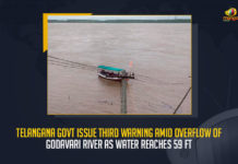 Telangana Govt Issue Third Warning Amid Overflow Of Godavari River As Water Reaches 59 Ft, Overflow Of Godavari River As Water Reaches 59 Ft, Telangana Govt Issue Third Warning, Amid the flood situation in Telangana, irrigation officials issued a third warning for inflow at Bhadrachalam, inflow at Bhadrachalam, Transport Minister of Telangana has directed the officials to move the flooded residents to rehabilitation centers, Puvvada Ajay Kumar has directed the officials to move the flooded residents to rehabilitation centers, flooded residents to rehabilitation centers, rehabilitation centers, Puvvada Ajay Kumar Transport Minister of Telangana, Telangana Transport Minister Puvvada Ajay Kumar, Puvvada Ajay Kumar, Telangana Transport Minister, Godavari River News, Godavari River Latest News, Godavari River Latest Updates, Godavari River Live Updates, Mango News,